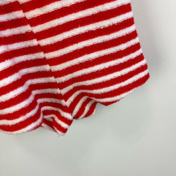 Vintage Carter's Red Striped Terry Romper 24 Months USA - Picture 5 of 10